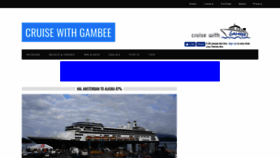 What Cruisewithgambee.com website looked like in 2019 (4 years ago)