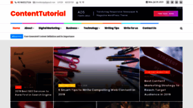 What Contenttutorial.com website looked like in 2019 (4 years ago)