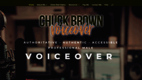 What Chuckbrownvoiceover.com website looked like in 2019 (4 years ago)