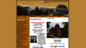 What Co.clay.ia.us website looked like in 2019 (4 years ago)