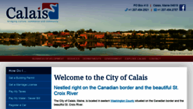 What Calaismaine.org website looked like in 2019 (4 years ago)