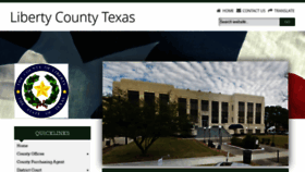 What Co.liberty.tx.us website looked like in 2019 (4 years ago)