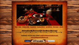 What Cattlemenssteakhouse.com website looked like in 2019 (4 years ago)