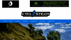 What Cycliste.ch website looked like in 2019 (4 years ago)