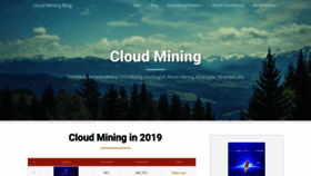 What Cloudminingblog.com website looked like in 2019 (4 years ago)