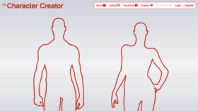 What Charactercreator.org website looked like in 2019 (4 years ago)