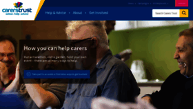 What Carers.org website looked like in 2019 (4 years ago)