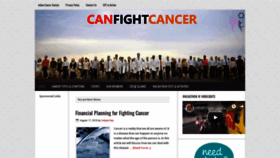 What Canfightcancer.com website looked like in 2019 (4 years ago)