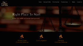 What Cortezlawfirm.com website looked like in 2019 (4 years ago)