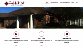 What Callihanlaw.com website looked like in 2019 (4 years ago)
