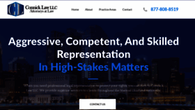 What Connicklawllc.com website looked like in 2019 (4 years ago)