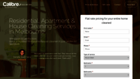 What Calibrecleaning.com.au website looked like in 2019 (6 years ago)