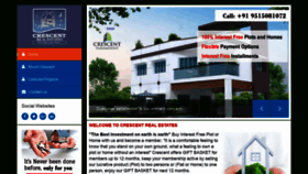 What Crescentdevelopers.in website looked like in 2019 (4 years ago)