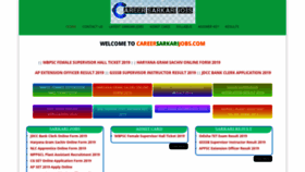 What Careersarkarijobs.com website looked like in 2019 (4 years ago)