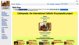 What Cathopedia.org website looked like in 2019 (4 years ago)
