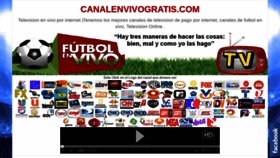 What Canalenvivogratis.com website looked like in 2019 (4 years ago)