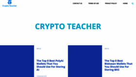 What Cryptoteacher.info website looked like in 2019 (4 years ago)
