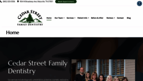 What Cedarstreetfamilydentistry.com website looked like in 2019 (4 years ago)