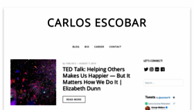 What Cescobar.com website looked like in 2019 (4 years ago)