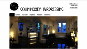 What Colinmoxeyhair.com.au website looked like in 2019 (4 years ago)