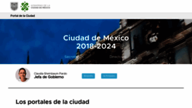 What Cdmx.gob.mx website looked like in 2019 (4 years ago)