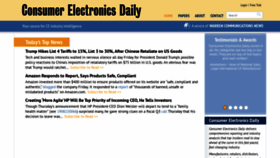 What Consumerelectronicsdaily.com website looked like in 2019 (4 years ago)