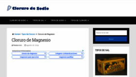 What Clorurodemagnesio.info website looked like in 2019 (4 years ago)