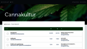 What Cannakultur.de website looked like in 2019 (4 years ago)