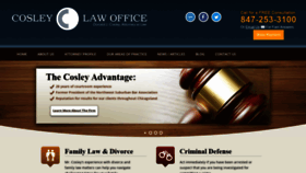 What Cosleylaw.com website looked like in 2019 (4 years ago)
