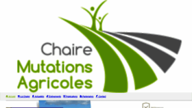 What Chaire-mutations-agricoles.com website looked like in 2019 (4 years ago)