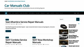 What Carmanualsclub.com website looked like in 2019 (6 years ago)