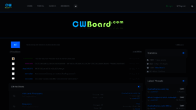 What Cwboard.com website looked like in 2019 (4 years ago)