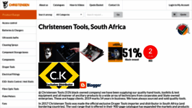 What Christensen.co.za website looked like in 2019 (6 years ago)