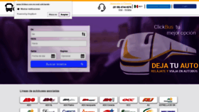 What Clickbus.com.mx website looked like in 2019 (6 years ago)