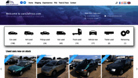 What Cars2africa.com website looked like in 2019 (4 years ago)