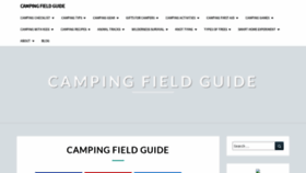 What Camping-field-guide.com website looked like in 2019 (4 years ago)