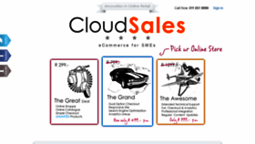 What Cloudsales.co.za website looked like in 2019 (4 years ago)