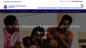 What Ces.ucc.edu.gh website looked like in 2019 (4 years ago)