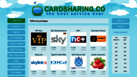 What Cardsharing.co website looked like in 2019 (4 years ago)