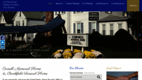 What Cornellmemorial.com website looked like in 2019 (4 years ago)