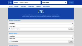 What Cybo.com website looked like in 2019 (4 years ago)