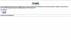 What Castaglia.org website looked like in 2019 (4 years ago)