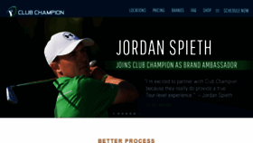 What Clubchampiongolf.com website looked like in 2019 (4 years ago)