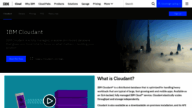 What Cloudant.com website looked like in 2019 (5 years ago)