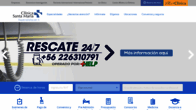 What Clinicasantamaria.cl website looked like in 2019 (5 years ago)