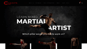 What Champsmma.com website looked like in 2019 (4 years ago)