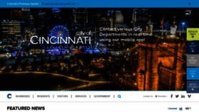 What Cincinnati-oh.gov website looked like in 2019 (4 years ago)
