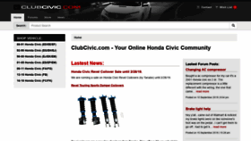 What Clubcivic.com website looked like in 2019 (4 years ago)