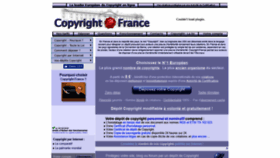 What Copyrightfrance.com website looked like in 2019 (4 years ago)