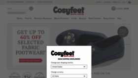 What Cosyfeet.com website looked like in 2019 (4 years ago)